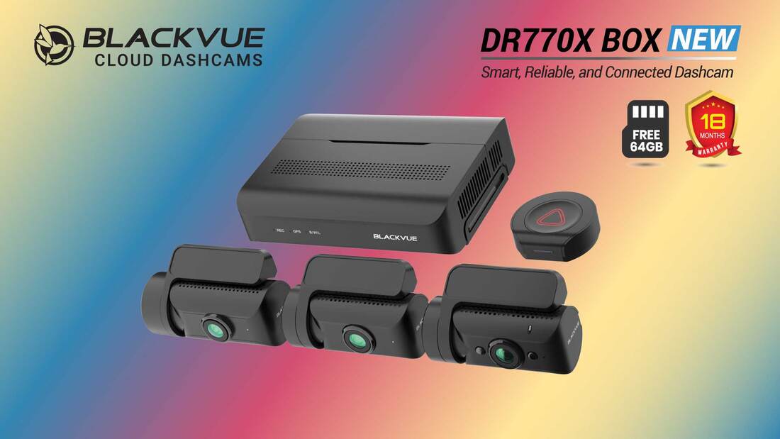 BlackVue DR770X Box, triple-channel cloud dashcams